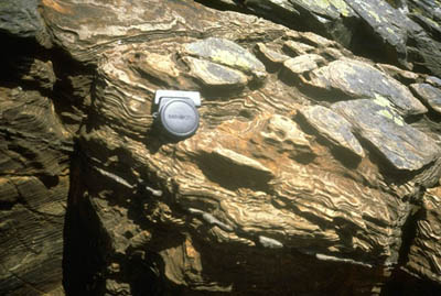 Photograph of varves.